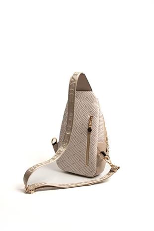 Silver & Polo SP959 Kadın Vücut Çantası Ç.Örgü Bej-Kum