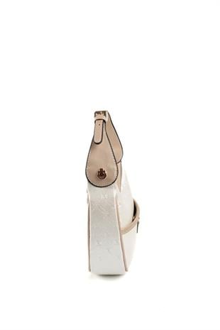 Silver & Polo SP1194 Kadın Omuz Çantası Logolu Sedef-S.Nut