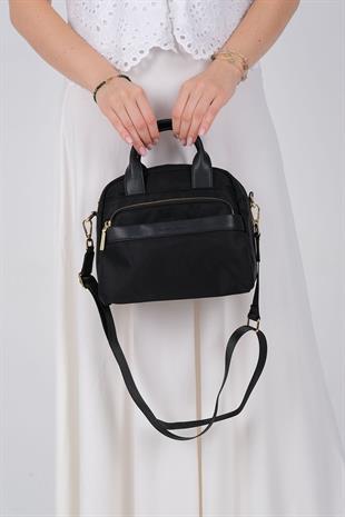 Silver & Polo SP1216 Kadın El Çantası Saten Siyah-Siyah