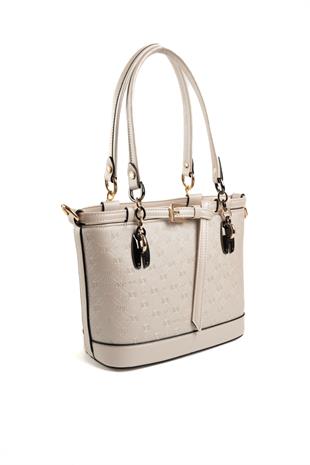 Silver & Polo Bej - S.Bej SP1155 Kadın El Çantası