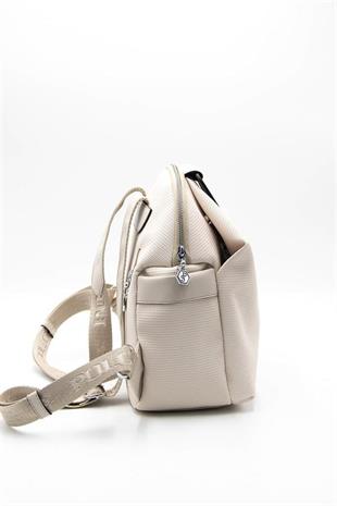 Silver & Polo SP771 Kadın Sırt Çantası Petek Bej-Bej