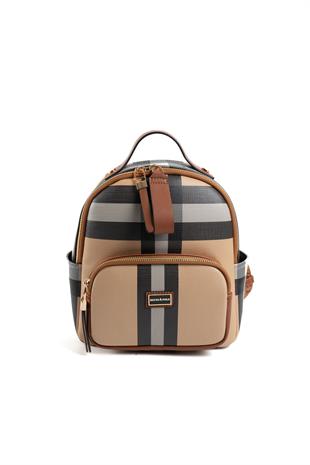 Silver & Polo Bej - Taba SP1130 Kadın Sırt Çantası