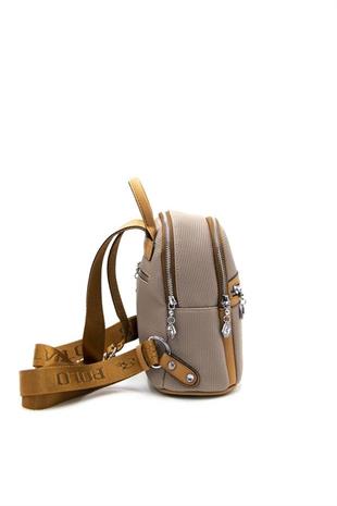 Silver & Polo SP983 Kadın Sırt Çantası Petek Kum-A.Taba