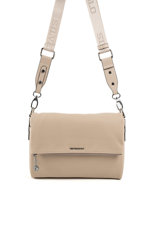 Silver & Polo SP963 Kadın Çapraz Çanta Petek Kum Beji