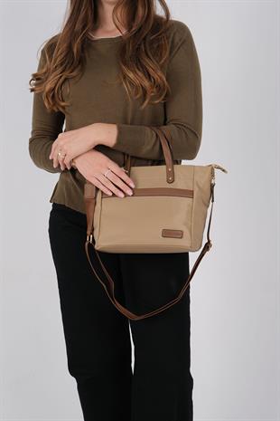 1214 Kadın El Çantası  Vizon-Camel