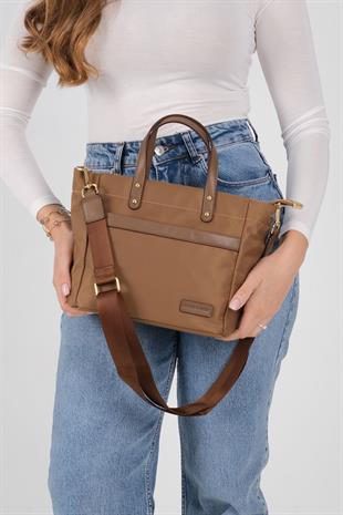 1214 Kadın El Çantası  Tütün-Kahve