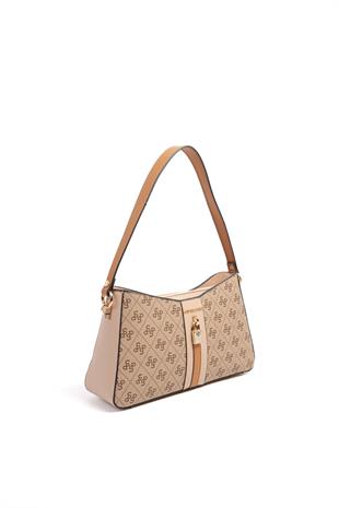 Silver & Polo Koyu Bej - A.Taba SP1102 Kadın Omuz Çantası