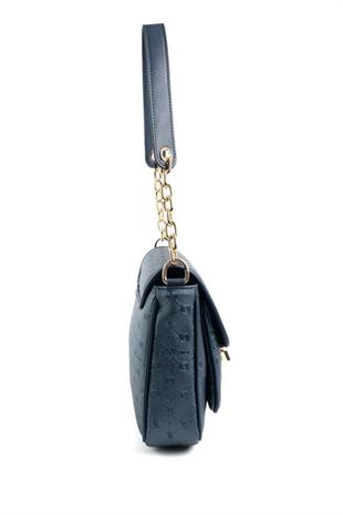 Silver & Polo SP1147 Kadın Omuz Çantası Logolu Lacivert-Lacivert