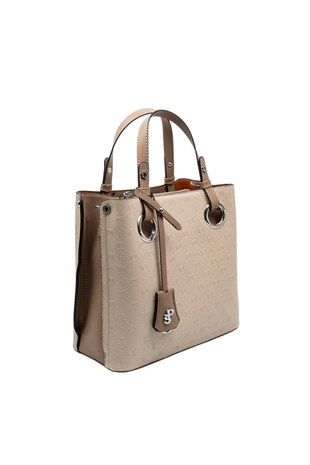 Silver & Polo SP975 Kadın El Çantası Fashion Bej-Latte
