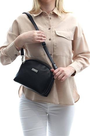 Silver & Polo SP765 Kadın Çapraz Çanta Düz Siyah