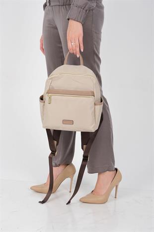 Silver & Polo SP1209 Kadın Sırt Çantası  Bej-Kum