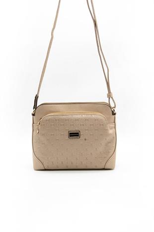 Silver & Polo SP364 Kadın Çapraz Çanta Logolu Nut-S.Nut
