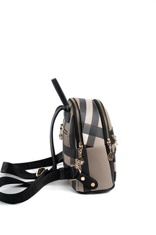 Silver & Polo Kahve - Siyah SP983 Kadın Sırt Çantası