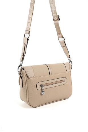 Silver & Polo SP1182 Kadın Çapraz Çanta Petek Kum Beji