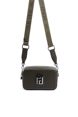 Silver & Polo SP1078 Kadın Çapraz Çanta Düz Zeytuni