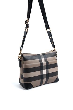 Silver & Polo Kahve - Siyah SP1110 Kadın Çapraz Çanta