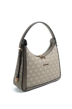 Silver Polo SP1187 Kadın Omuz Çantası Monogram Y.Yeşil-Y.Yeşil