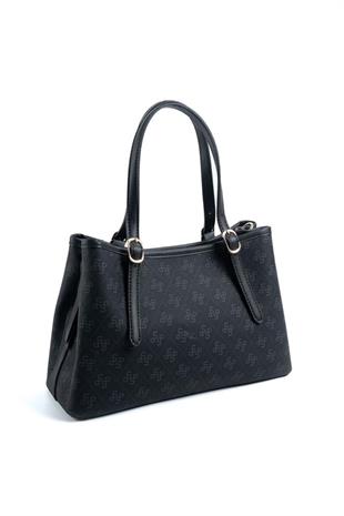 Silver & Polo SP1252 Kadın El Çantası Monogram Siyah