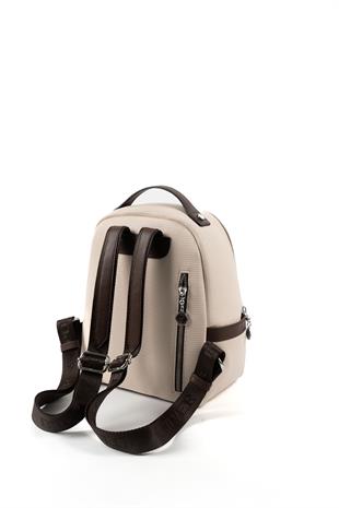 Silver & Polo Bej - Kahve SP1061 Kadın Çanta Modelleri>Sırt Çantası
