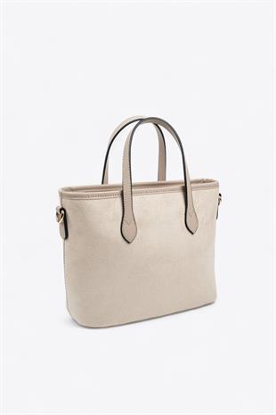 Silver & Polo SP1185 Kadın El Çantası Bej-Kum