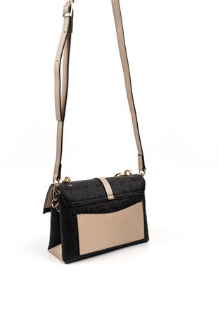 Silver & Polo SP1148 Kadın Çapraz Çanta Logolu Siyah-S.Nut