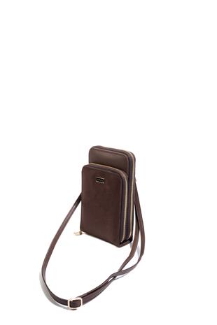 Silver & Polo SP1011 Kadın Telefon Çantası Hasır Kahve