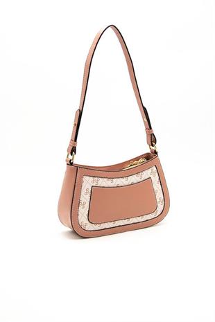Silver & Polo SP1132 Kadın Çapraz Çanta Monogram Pembe-Somon
