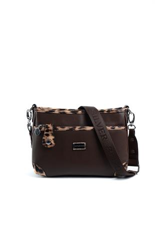 Silver & Polo Leopar Kahve SP1160 Kadın Çapraz Çanta