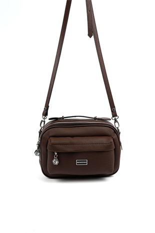 Silver & Polo SP1186 Kadın Çapraz Çanta Petek Kahve
