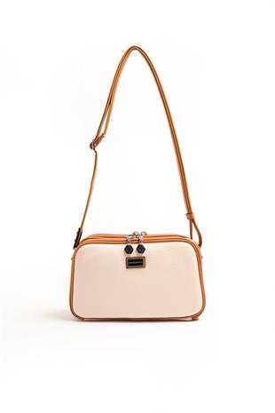 Silver & Polo Bej - A.Taba SP899 Kadın Çapraz Çanta