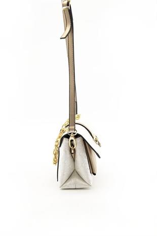 Silver & Polo SP1148 Kadın Çapraz Çanta Logolu Sedef-S.Nut