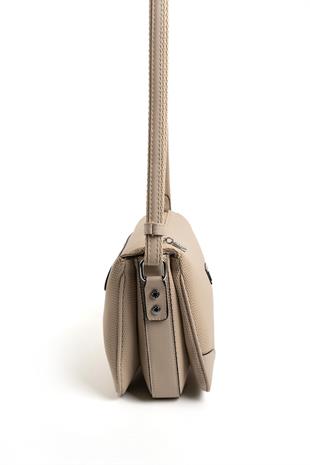 Silver & Polo SP784 Kadın Çapraz Çanta Petek Kum Beji