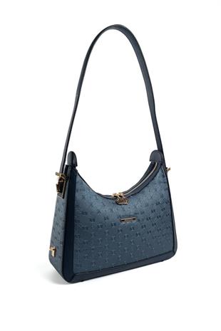 Silver & Polo SP1187 Kadın Omuz Çantası Logolu Lacivert