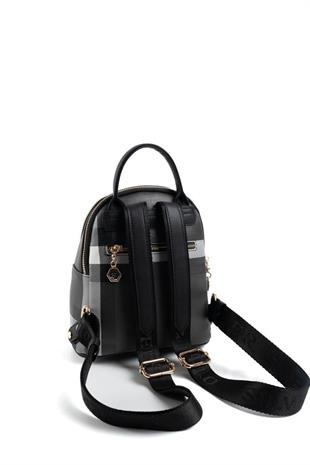 Silver & Polo SP983 Kadın Sırt Çantası Ekose Siyah