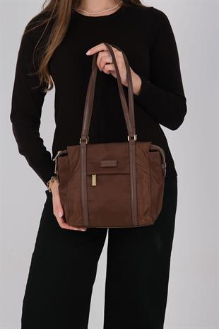 1215 Kadın Omuz Çantası  Kahve