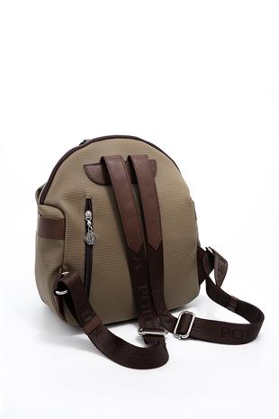Silver & Polo SP771 Kadın Sırt Çantası Petek L.Haki-Kahve