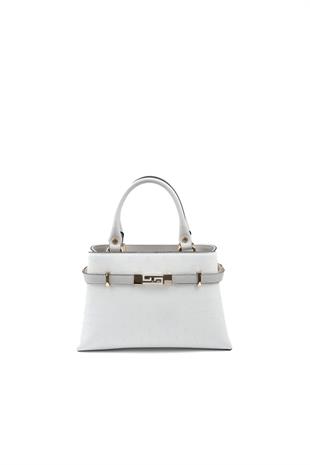Silver & Polo Beyaz - A.gri SP1149 Kadın El Çantası