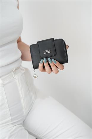 Silver & Polo SP935 Kadın Cüzdan & Kartlık Düz Siyah