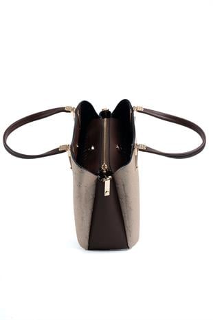 Silver & Polo Nut - Kahve SP1205 Kadın El Çantası