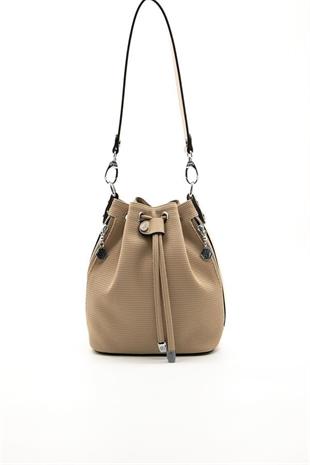 Silver Polo SP1137 Kadın Omuz Çantası Petek Nut-Nut