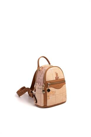 Silver & Polo Pudra - A.Taba SP983 Kadın Sırt Çantası