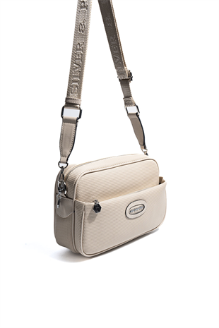 Silver & Polo SP1267 Kadın Çapraz Çanta Petek Kum Beji