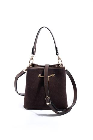 Silver & Polo SP1266 Kadın Çapraz Çanta Süet Kahve