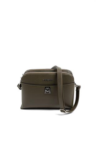 Silver & Polo SP623 Kadın Çapraz Çanta Düz Zeytuni