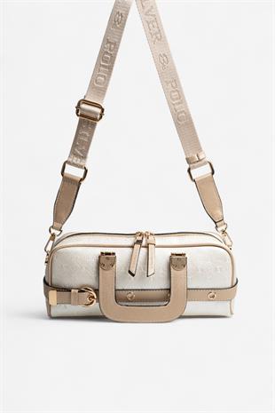 Silver & Polo SP1258 Kadın El Çantası Logolu Sedef-S.Nut