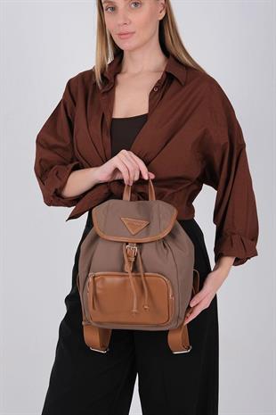 Silver & Polo SP1231 Kadın Sırt Çantası  Kahve-Taba