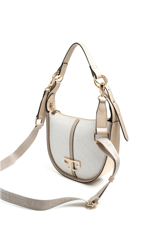 Silver & Polo SP1270 Kadın Omuz Çantası Logolu Sedef-S.Nut