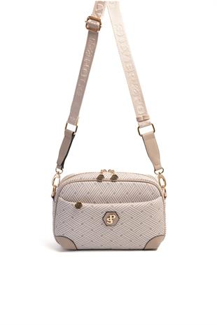 Silver & Polo Bej - Kum SP1094 Kadın Çapraz Çanta