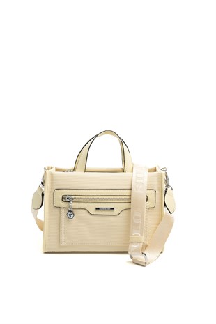 Silver & Polo SP1271 Kadın El Çantası Petek Sarı-Sarı