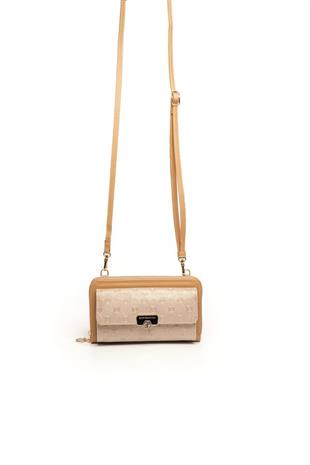 Silver & Polo SP921 Kadın Telefon Çantası Logolu Nut-Nut